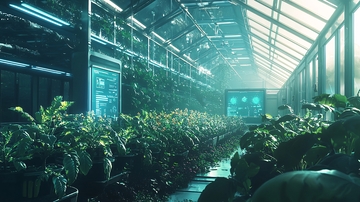 未来科技感植物工厂