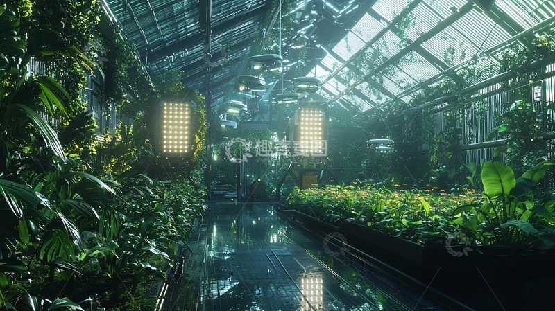 高清大图下载【趣麦麦图】温室花房绿植景观