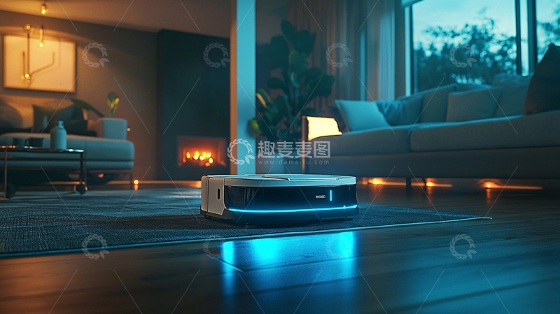 高清大图下载【趣麦麦图】智能扫地机器人