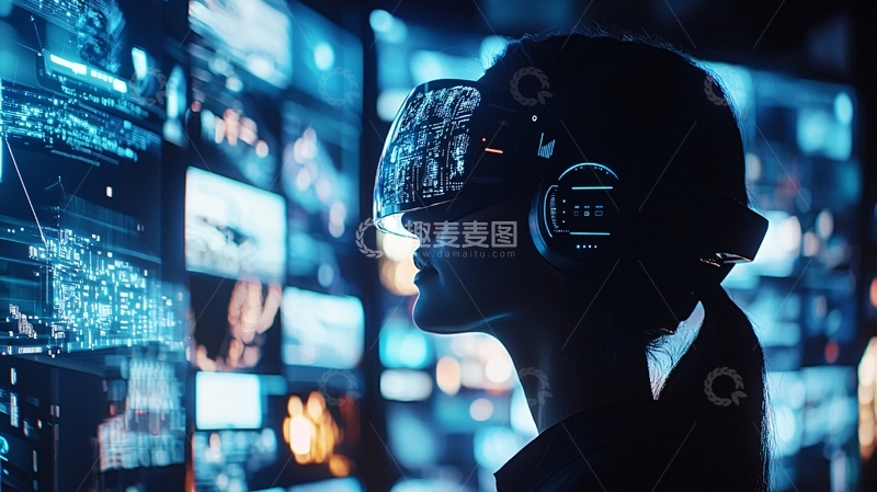 高清大图下载【趣麦麦图】虚拟现实眼镜3