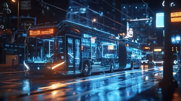 未来城市公交车