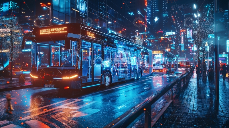 高清大图下载【趣麦麦图】未来都市夜景106