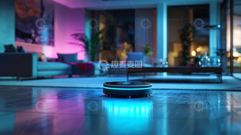 高清大图下载【趣麦麦图】智能扫地机器人