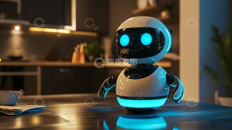 高清大图下载【趣麦麦图】智能家居机器人