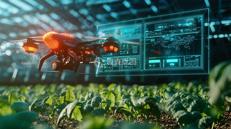 高清大图下载【趣麦麦图】农业无人机