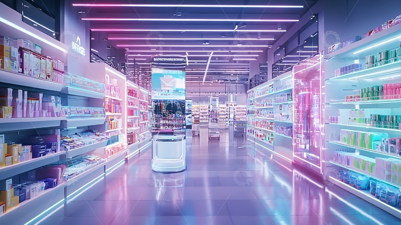 高清大图下载【趣麦麦图】未来超市