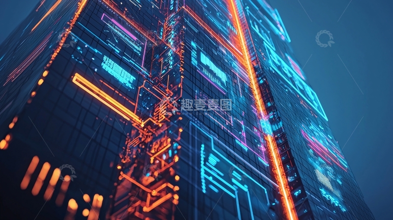 高清大图下载【趣麦麦图】未来科技感建筑