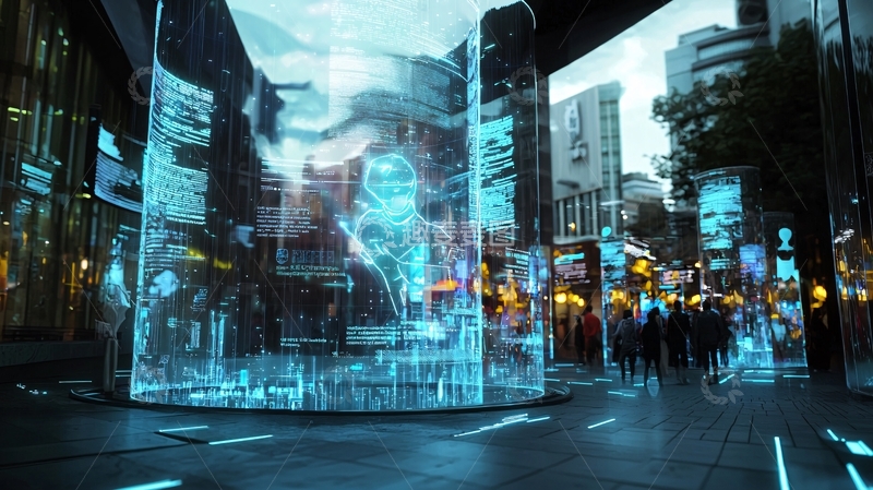 高清大图下载【趣麦麦图】未来科技感城市街道