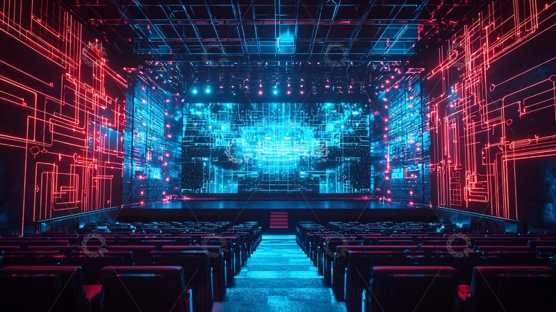 高清大图下载【趣麦麦图】炫酷舞台灯光秀