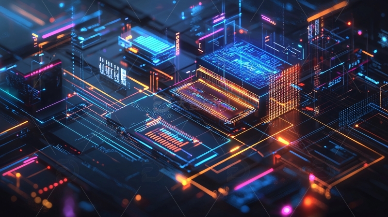 高清大图下载【趣麦麦图】科技感未来感炫酷电路图