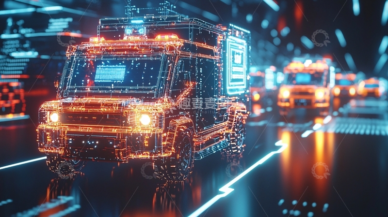 高清大图下载【趣麦麦图】未来科技感车辆