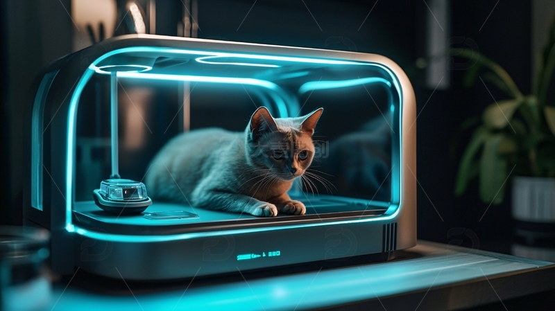 高清大图下载【趣麦麦图】猫咪智能家居