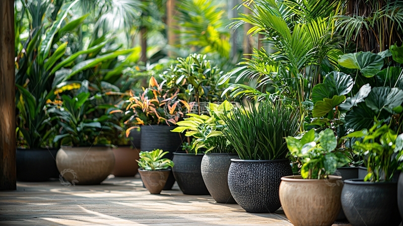 高清大图下载【趣麦麦图】盆栽植物排列