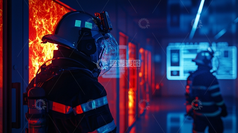 高清大图下载【趣麦麦图】消防员