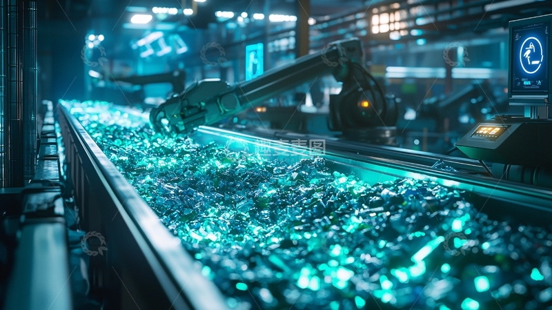 高清大图下载【趣麦麦图】未来科技工厂流水线