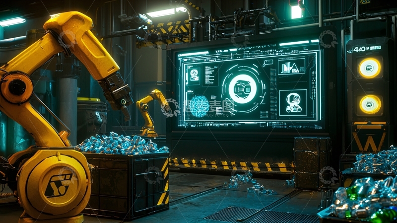 高清大图下载【趣麦麦图】工业机器人