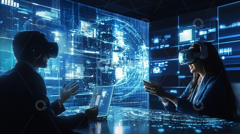 高清大图下载【趣麦麦图】虚拟现实会议