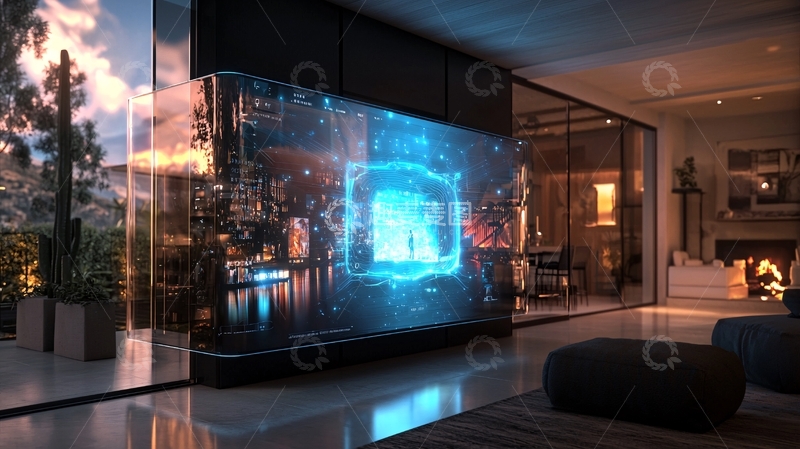高清大图下载【趣麦麦图】现代智能家居客厅电视墙