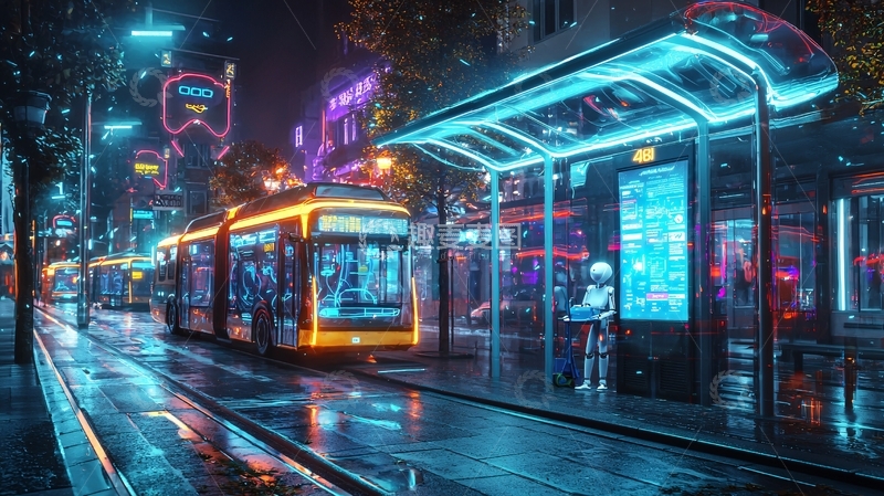 高清大图下载【趣麦麦图】未来都市夜景109