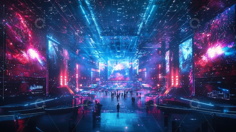 高清大图下载【趣麦麦图】炫酷未来科技感舞台