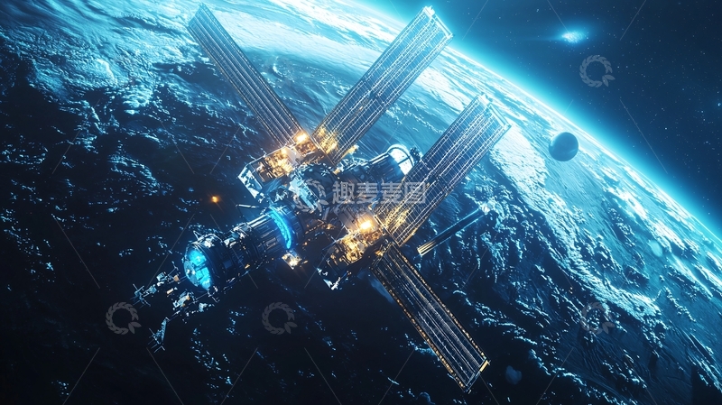 高清大图下载【趣麦麦图】太空空间站