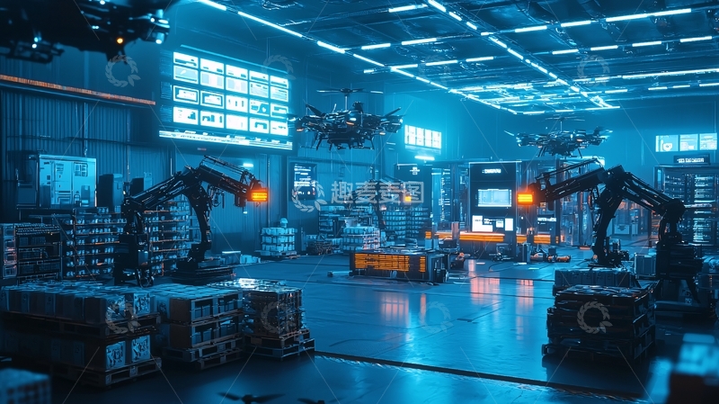 高清大图下载【趣麦麦图】未来科技工厂