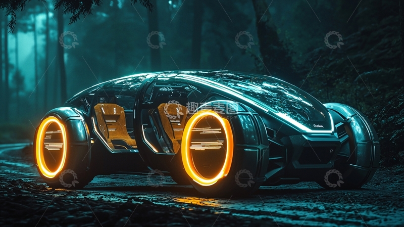 高清大图下载【趣麦麦图】未来科技感汽车