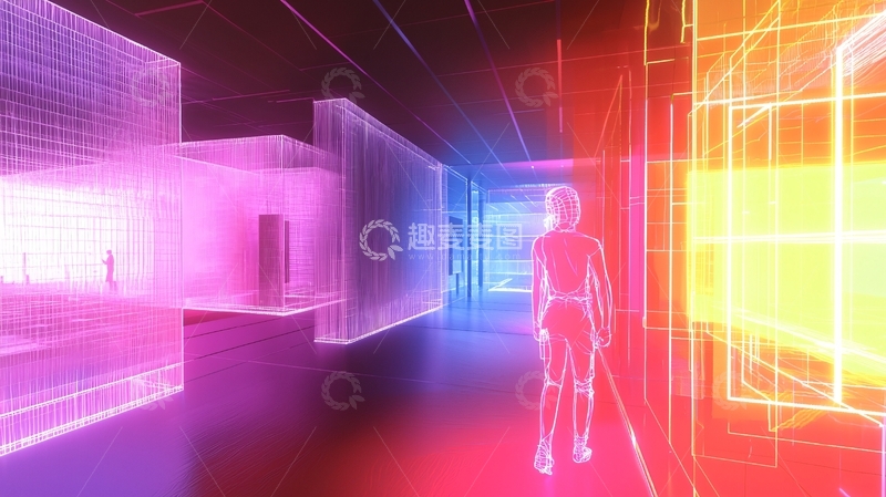 高清大图下载【趣麦麦图】未来科技感走廊