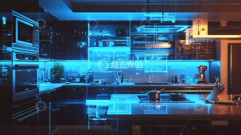 高清大图下载【趣麦麦图】智能家居厨房