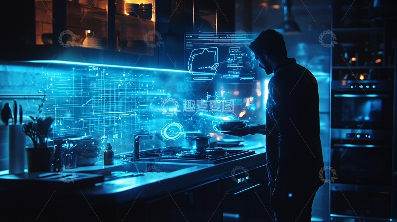 高清大图下载【趣麦麦图】未来厨房