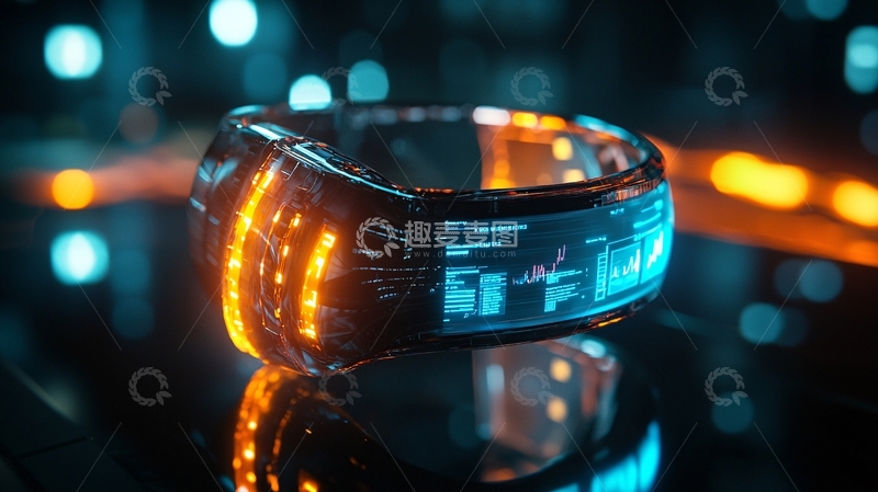 高清大图下载【趣麦麦图】未来科技腕表