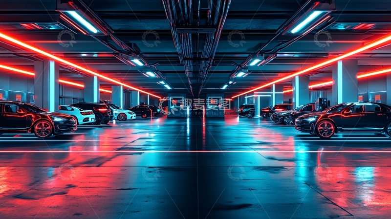 高清大图下载【趣麦麦图】地下车库