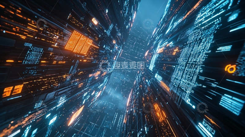 高清大图下载【趣麦麦图】未来科技感通道