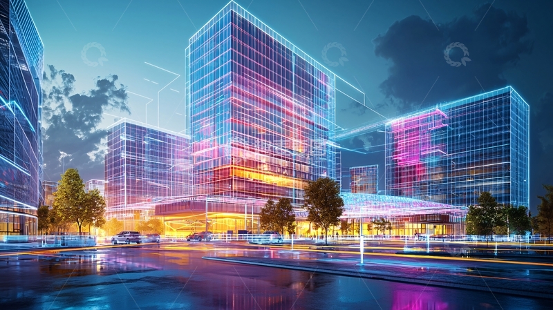 高清大图下载【趣麦麦图】未来城市夜景26