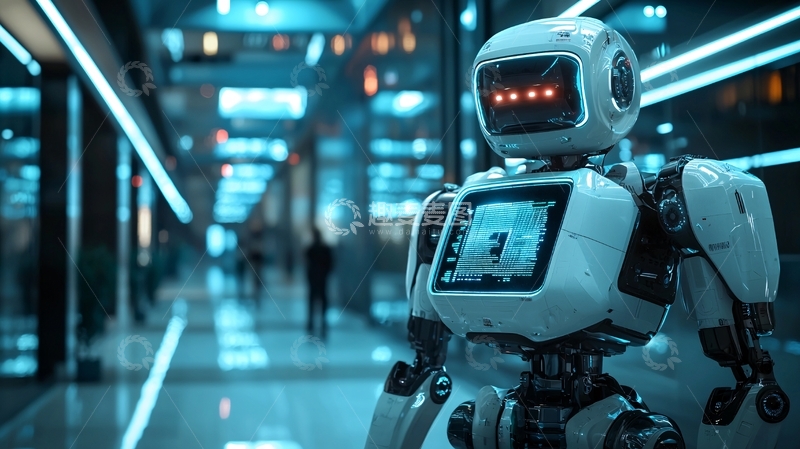 高清大图下载【趣麦麦图】未来科技感机器人