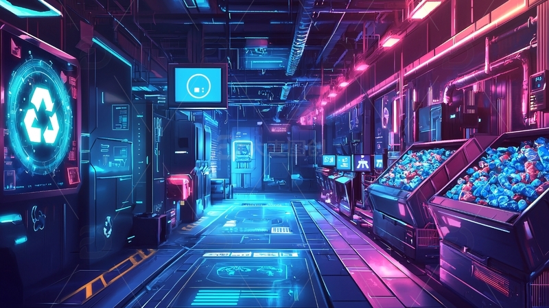 高清大图下载【趣麦麦图】未来科技走廊