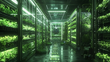 未来科技感植物工厂