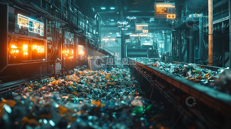 高清大图下载【趣麦麦图】未来都市垃圾场