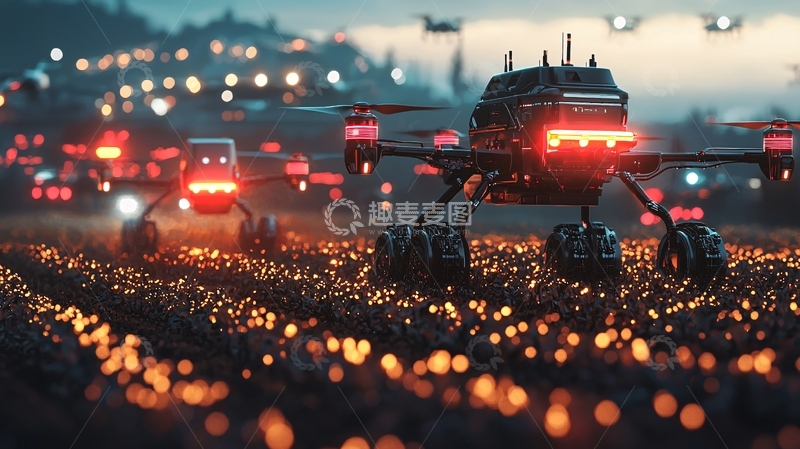 高清大图下载【趣麦麦图】未来科技感城市夜景
