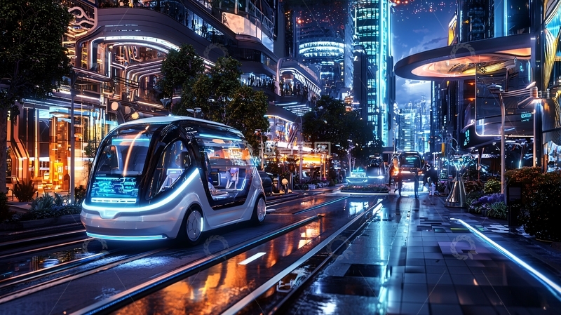 高清大图下载【趣麦麦图】未来城市夜景27