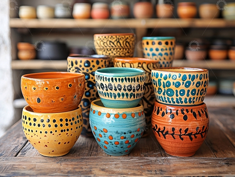 高清大图下载【趣麦麦图】手工陶罐