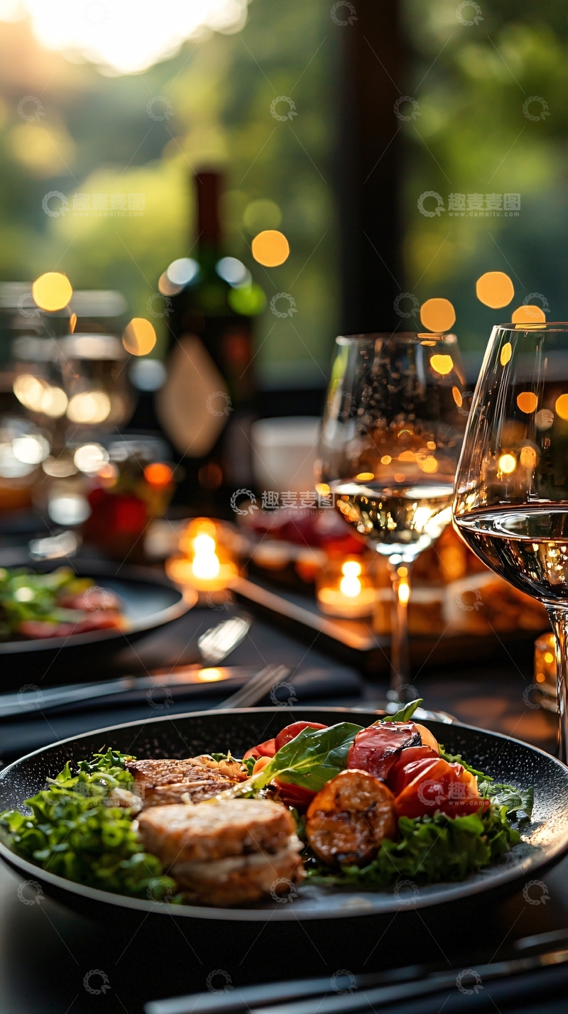 高清大图下载【趣麦麦图】精致的晚餐摆盘