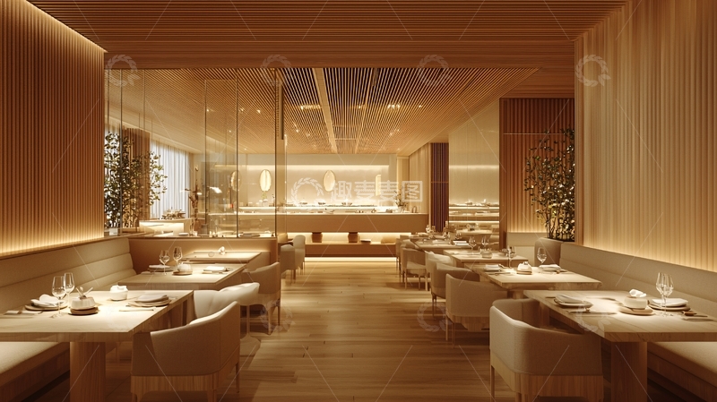 高清大图下载【趣麦麦图】日式极简风格餐厅