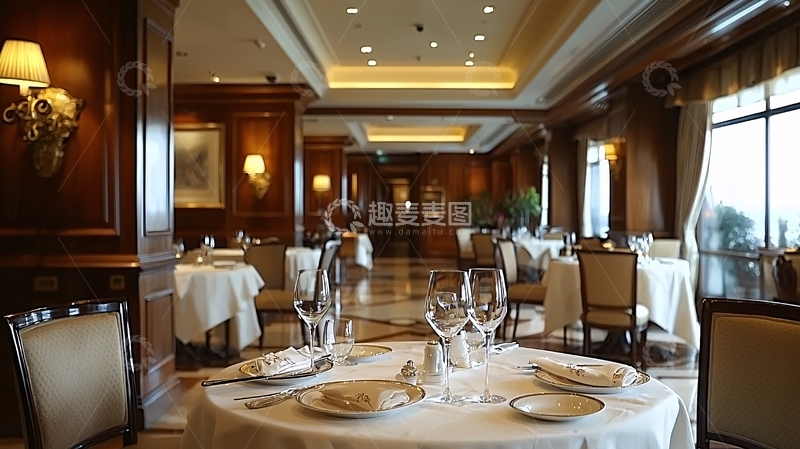 高清大图下载【趣麦麦图】高档餐厅内部环境