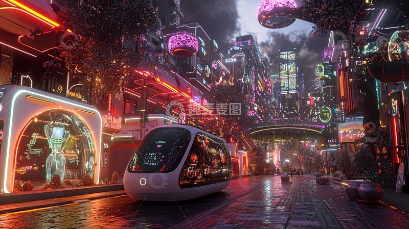 高清大图下载【趣麦麦图】未来都市夜景117