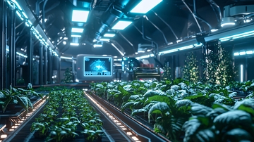 未来科技感植物工厂