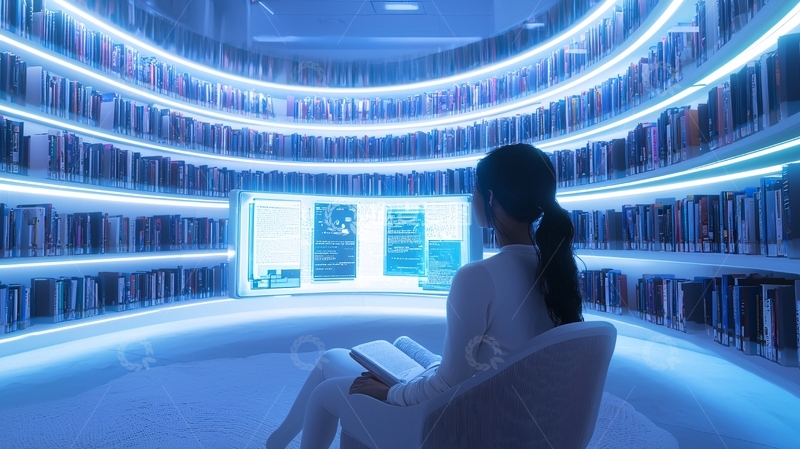 高清大图下载【趣麦麦图】未来图书馆