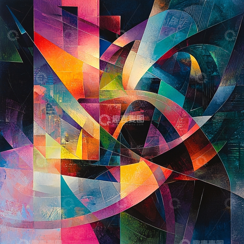 高清大图下载【趣麦麦图】色彩鲜艳的抽象艺术