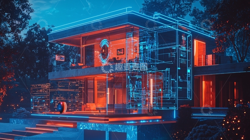 高清大图下载【趣麦麦图】科技感建筑