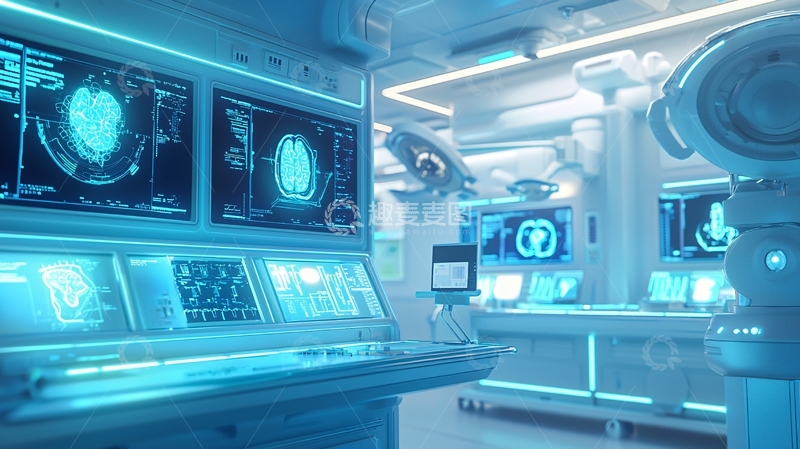 高清大图下载【趣麦麦图】未来科技手术室